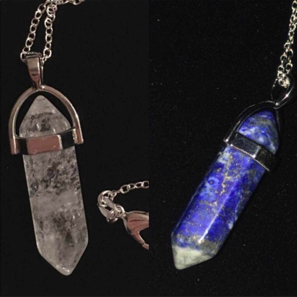 2 for $20 crystal stone pendant necklaces - Picture 6 of 8